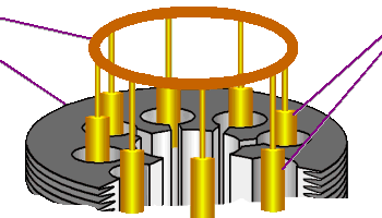 Inductive magnetron tuning